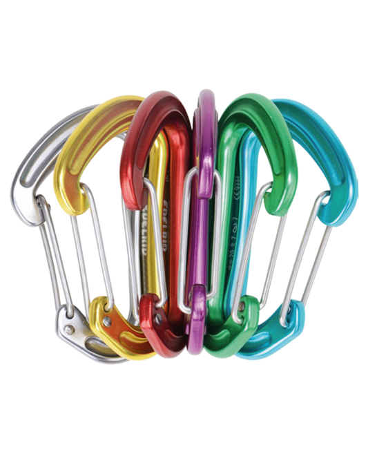 Edelrid Nineteen G Sixpack – ultra-light wiregate carabiners (6 pack)